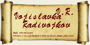 Vojislavka Radivojkov vizit kartica